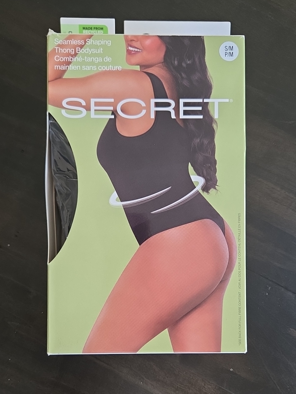 Secret Seamless Shaping Thong Bodysuit - Black
